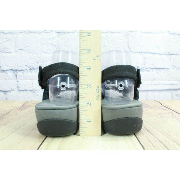 Clarks Arla Meg Cloudsteppers Black Nylon Cushioned Flat Sandals Size 9 M - Picture 6 of 9